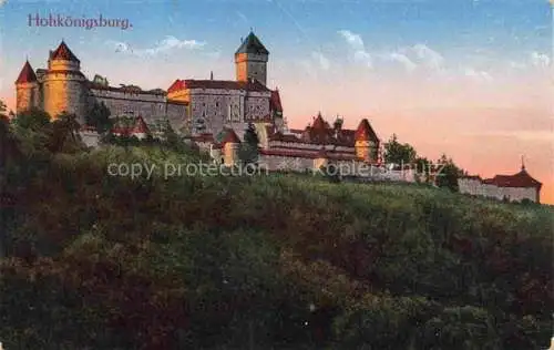 AK / Ansichtskarte Hohkoenigsburg_Haut Koenigsbourg Ansicht der Burg Hohkoenigsburg