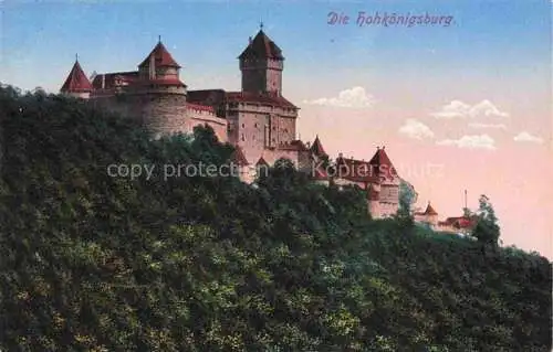 AK / Ansichtskarte Hohkoenigsburg_Haut Koenigsbourg Ansicht der Burg Hohkoenigsburg