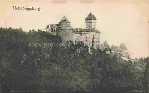 AK / Ansichtskarte Hohkoenigsburg_Haut Koenigsbourg Ansicht der Burg Hohkoenigsburg