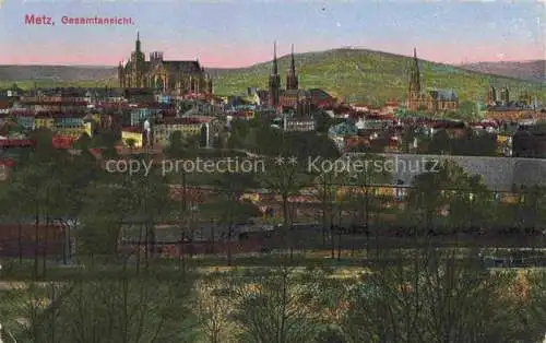 AK / Ansichtskarte METZ__57_Moselle Panorama mit Kirche 