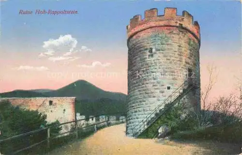 AK / Ansichtskarte Rappoltsweiler_Elsass_Ribeauville_68_Haut Rhin Ruine Hoh Rappoltstein 