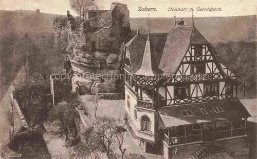 AK / Ansichtskarte Zabern_Saverne_Alsace_67_Bas Rhin Hohbarr mit Geroldseck 