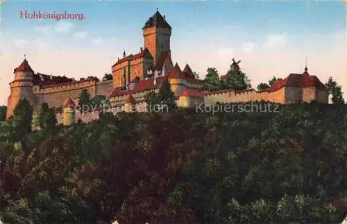 AK / Ansichtskarte Hohkoenigsburg_Haut Koenigsbourg Ansicht der Burg Hohkoenigsburg