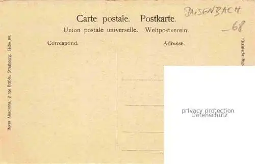 AK / Ansichtskarte Dusenbach_Rappoltsweiler_Ribeauville_Alsace_68_Haut Rhin Kirche 