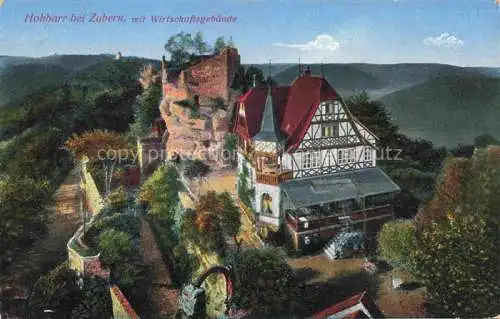 AK / Ansichtskarte Hohbarr_Hoh Barr_Saverne_67_Bas Rhin mit Wirtschaftsgebaeude 