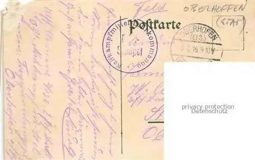 AK / Ansichtskarte Oberhofen_Oberhoffen sur Moder_Alsace_67_Bas Rhin Truppenuebungsplatz Teilansichten 