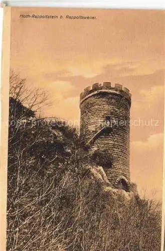 AK / Ansichtskarte Rappoltsweiler_Elsass_Ribeauville_68_Haut Rhin Hoch Rappoltstein 