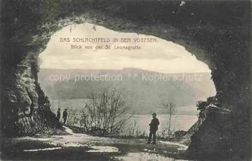 AK / Ansichtskarte St_Leonsgrotte_Grotte St Leon_Walscheid_Sarrebourg_57_Moselle Blick auf die Vogesen 