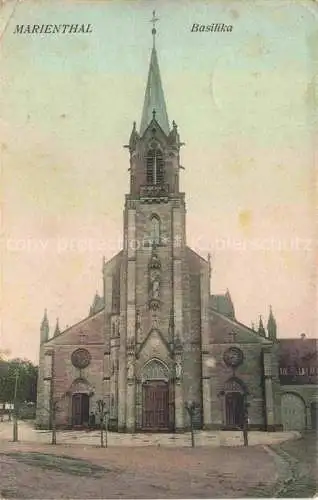 AK / Ansichtskarte Marienthal_Elsass_Haguenau_67_Bas Rhin Basilika 