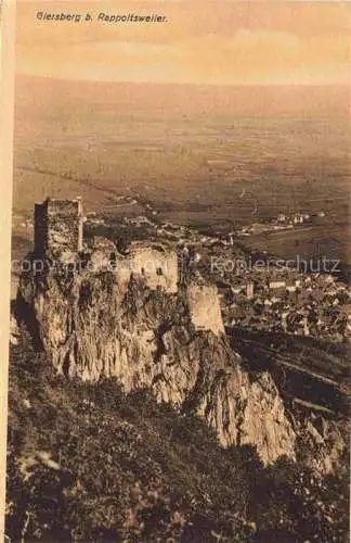 AK / Ansichtskarte Rappoltsweiler_Elsass_Ribeauville_68_Haut Rhin Giersberg Ruine Panorama 