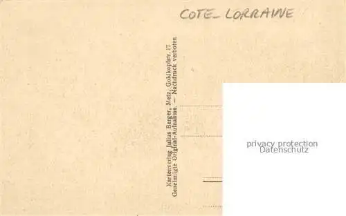 AK / Ansichtskarte Cote_Loraine_Cote_Lorraine_Mars la Tour_54_Meurthe et Moselle Panorama 