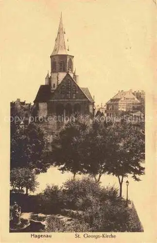 AK / Ansichtskarte Hagenau_Elsass_Haguenau_Alsace_67_Bas Rhin St Georgs Kirche 