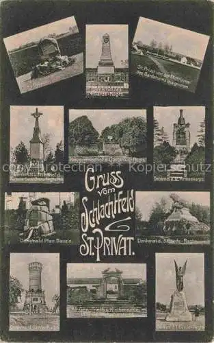 AK / Ansichtskarte St Privat_ la Montagne_METZ_57_Moselle Denkmaeler vom Schlachtfeld St Privat 
