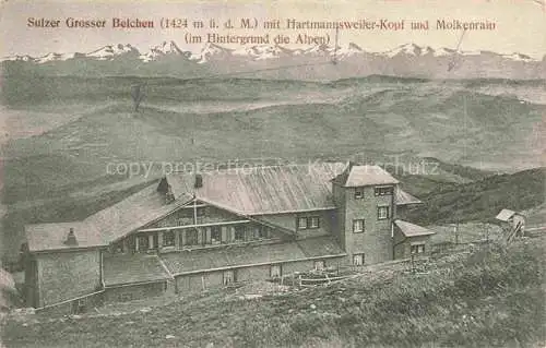 AK / Ansichtskarte Hartmannsweilerkopf_Hartmannsweillerkopf_68_Haut Rhin und Molkenrain Sulzer Grosser Belchen 