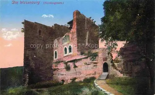 AK / Ansichtskarte Wasenburg_Ruine_Niederbronn les Bains_67_Bas Rhin Ansicht der Ruine 