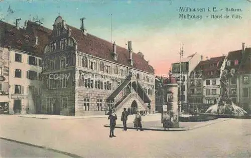 AK / Ansichtskarte Muelhausen_Elsass Rathaus Muelhausen Elsass