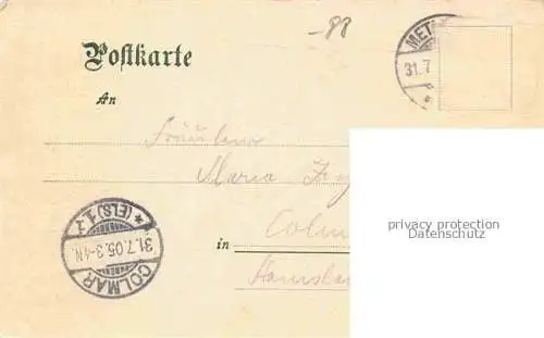 AK / Ansichtskarte Muensterthal_Elsass_Munster_68_Alsace_Haut Rhin Wasserfall Herrenberg 