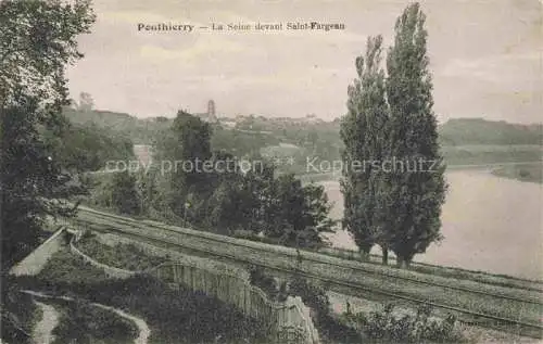 AK / Ansichtskarte Ponthierry_MELUN_77_Seine et Marne La Seine devant Saint Fargeau 