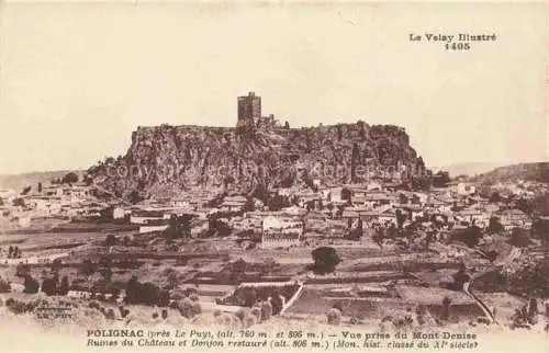 AK / Ansichtskarte Polignac_PUY_43_Haute Loire Ruines du Chateau et Donjon restaure 