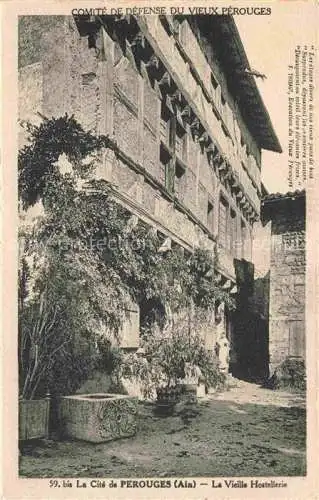 AK / Ansichtskarte Perouges_Bourg en Bresse_01_Ain La Vieille Hostellerie 