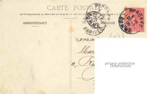 AK / Ansichtskarte Peronne__80_Somme Grande Place apres le Bombardement de 1870 71 