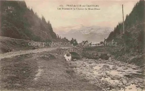 AK / Ansichtskarte Praz de Lys_Taninges_74_Haute Savoie Les Pontets et la Chaine du Mont Blanc 