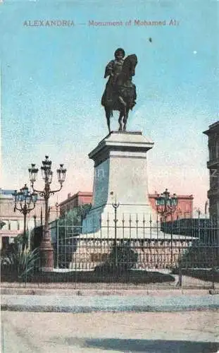 AK / Ansichtskarte ALEXANDRIA  Alexandrie Egypt Monument of Mohamed Aly