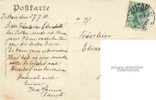 AK / Ansichtskarte Zittau Sachsen Stadtgaertnerei und Blumenuhr