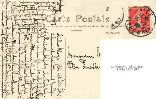 AK / Ansichtskarte NICE___Nizza_06_Alpes Maritimes Sortie du Courrier de Corse 