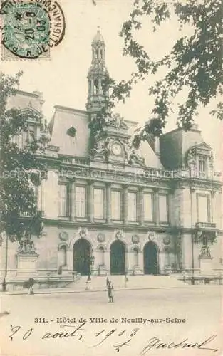 AK / Ansichtskarte NEUILLY__ SUR SEINE_92_Hauts de Seine Hotel de Ville 