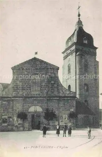 AK / Ansichtskarte Pontarlier_25_Doubs Eglise 