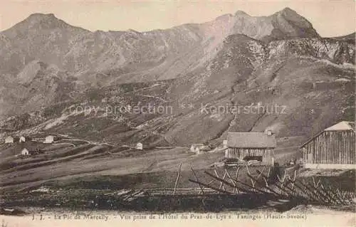 AK / Ansichtskarte Praz de Lys_Taninges_74_Haute Savoie Vue prise de l Hotel du Praz de Lys Le Pic de Marcelly 