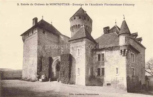 AK / Ansichtskarte Montrottier_LYON_69_Rhone Entree du Chateau de Montrottier Domaine de l Academie Florimontane d Annecy 