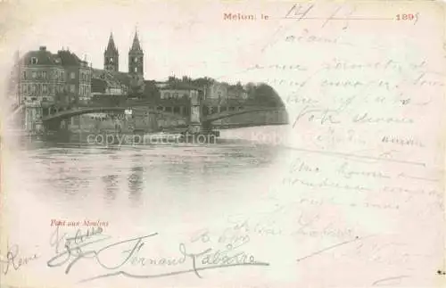 AK / Ansichtskarte Melun_77_Seine et Marne Pont aux Moulins 