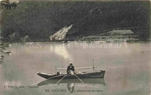 AK / Ansichtskarte Nantua_01_Ain La peche en barque 