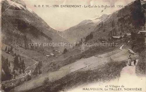 AK / Ansichtskarte Entremont_Bonneville_74_Haute_Savoie Le Col de la Buffaz et Villages de Malvoisin Le Talley Norviere 