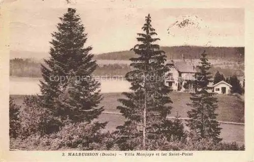 AK / Ansichtskarte Malbuisson_Pontarlier_25_Doubs Villa Monjoye et lac Saint Point 