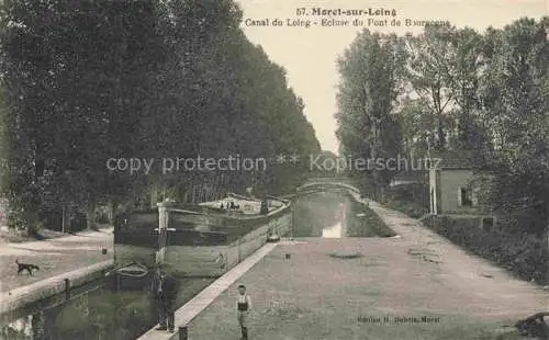 AK / Ansichtskarte Moret sur Loing_77_Seine et Marne Canal du Loing Ecluse du Pont de Bourgogne 