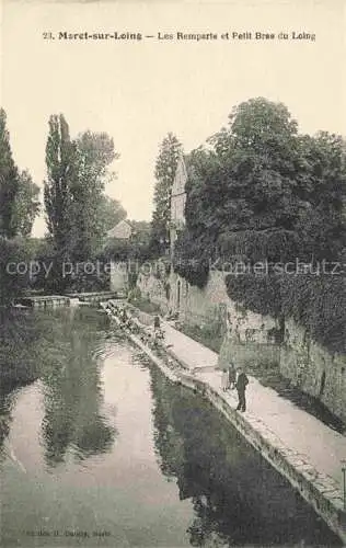 AK / Ansichtskarte Moret sur Loing_77_Seine et Marne Les Remparts et Petit Bras du Loing 