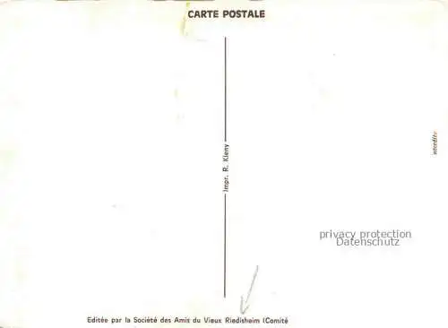 AK / Ansichtskarte Riedisheim_Mulhouse_68_Haut Rhin Rue de Verdun Raabgassla Zeichnung 