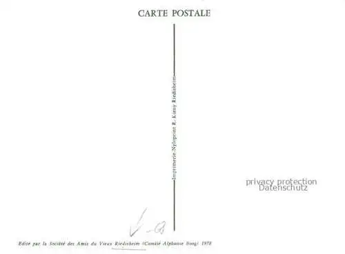 AK / Ansichtskarte Riedisheim_Mulhouse_68_Haut Rhin Couvent Zeichnung 