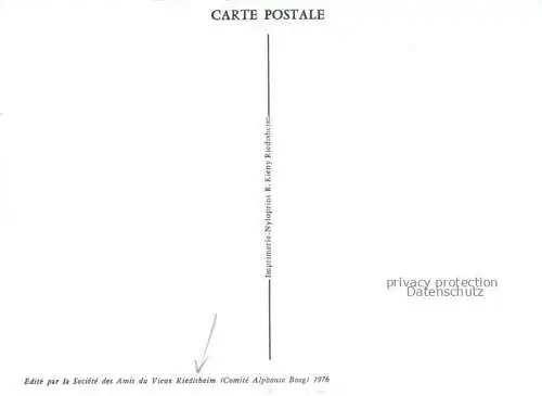 AK / Ansichtskarte Riedisheim_Mulhouse_68_Haut Rhin Chateau Dollfus Ferme Zeichnung 