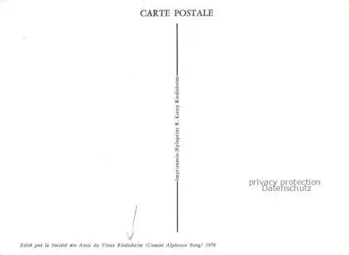 AK / Ansichtskarte Riedisheim_Mulhouse_68_Haut Rhin Chateau des 4 Tourelles Zeichnung 