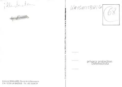 AK / Ansichtskarte Kaysersberg_Kaisersberg_Alsace_68_Haut_Rhin Motiv dessin 