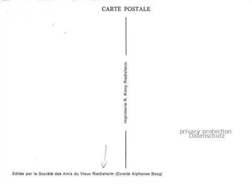 AK / Ansichtskarte Riedisheim_Mulhouse_68_Haut Rhin Rue de Verdun Raabgassla Dessin 