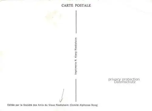 AK / Ansichtskarte Riedisheim_Mulhouse_68_Haut Rhin Rue de Verdun Raabgassla Dessin 