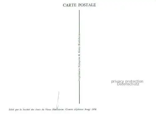 AK / Ansichtskarte Riedisheim_Mulhouse_68_Haut Rhin Rue de l Ecole Dessin 