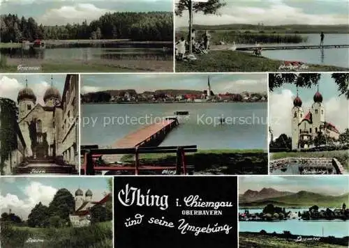 AK / Ansichtskarte Obing Griessee Obinger See Seeon Kirche Chiemsee