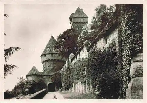 AK / Ansichtskarte Hohkoenigsburg_Haut Koenigsbourg Teilansicht Hohkoenigsburg