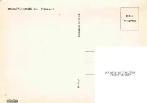 AK / Ansichtskarte Hohkoenigsburg_Haut Koenigsbourg Teilansicht Hohkoenigsburg